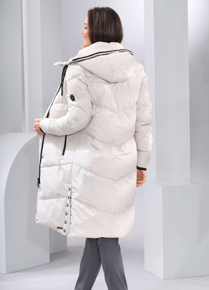 Jas met vaste capuchon BEIGE