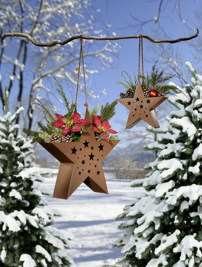 Metalen sterlantaarn, set van 2 