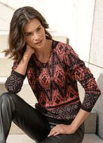 Trui met elegante glitters 