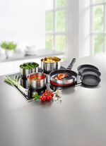 8-delige kookset van roestvrij staal 