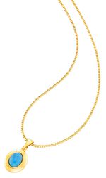 Wondermooie kettinghanger met turkoois 