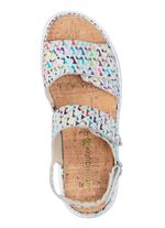 Ranger-sandaal van effectief bedrukt nubuckleer 