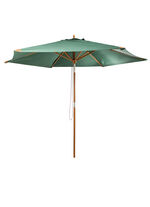 Parasol van hardhout DONKERGROEN