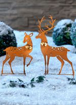 Hert en hert met bellen 