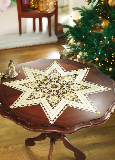 Prachtig geborduurde tafeldecoratie 