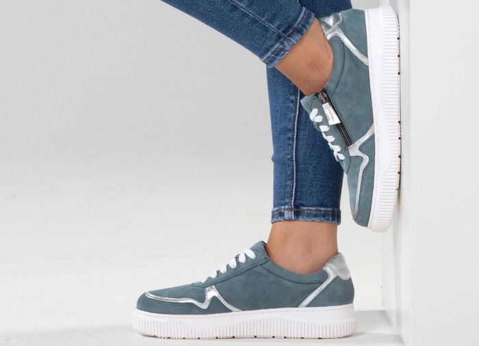 ELENA EDEN sneakers met contrasterende biezen JEANS