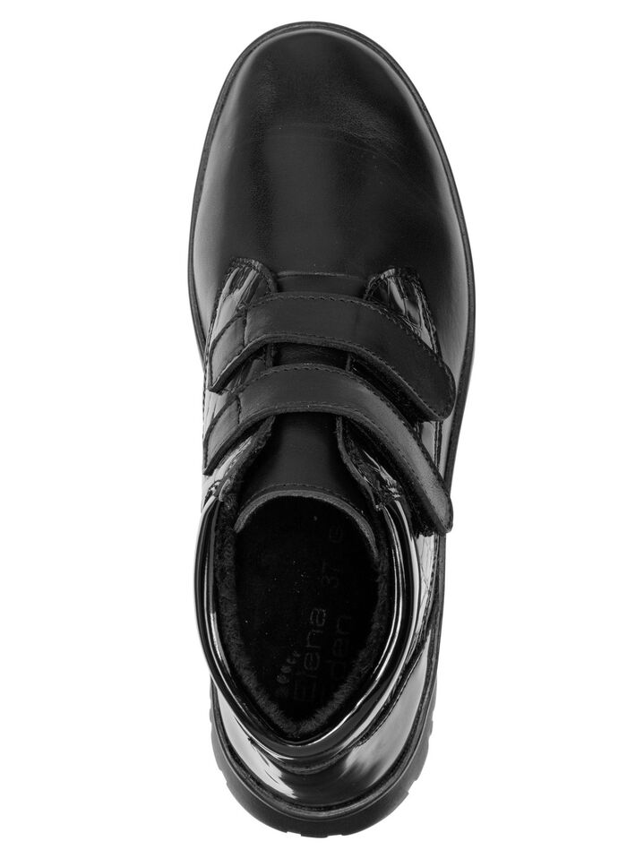 ELENA EDEN, gevoerde dameslaarzen, winterschoenen, breedte G, met uitneembaar voetbed ZWART
