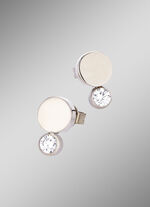 Titanium oorknopjes met synthetische zirkonia 