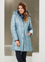 Korte jas in 2 kleuren HEMELSBLAUW