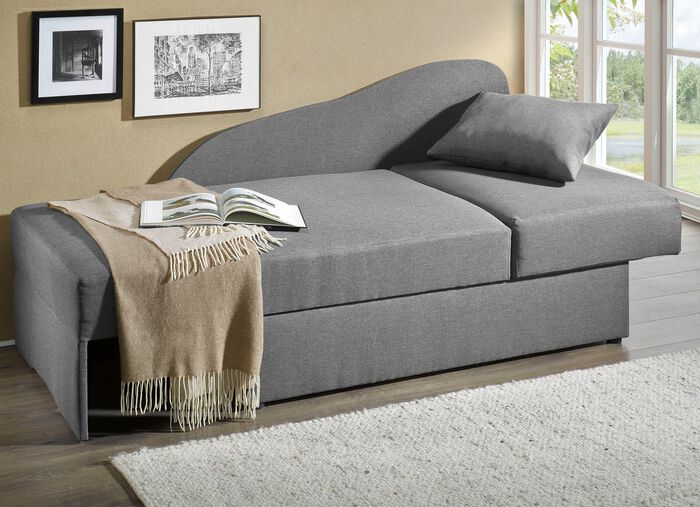 Slaapbank met Bonnell-vering GRIJS