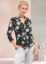 Overhemdblouse met bloemenprint 
