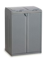 Afvalverzamelaar voor 2 of 3 vuilniszakken LICHTGRIJS