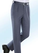 Gem&ecirc;leerde broek in 4 kleuren met plooien 