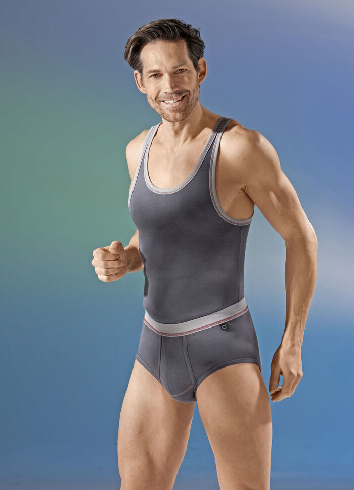 Pfeilring, set van drie sportjacks gemaakt van fijne rib, grafiet 