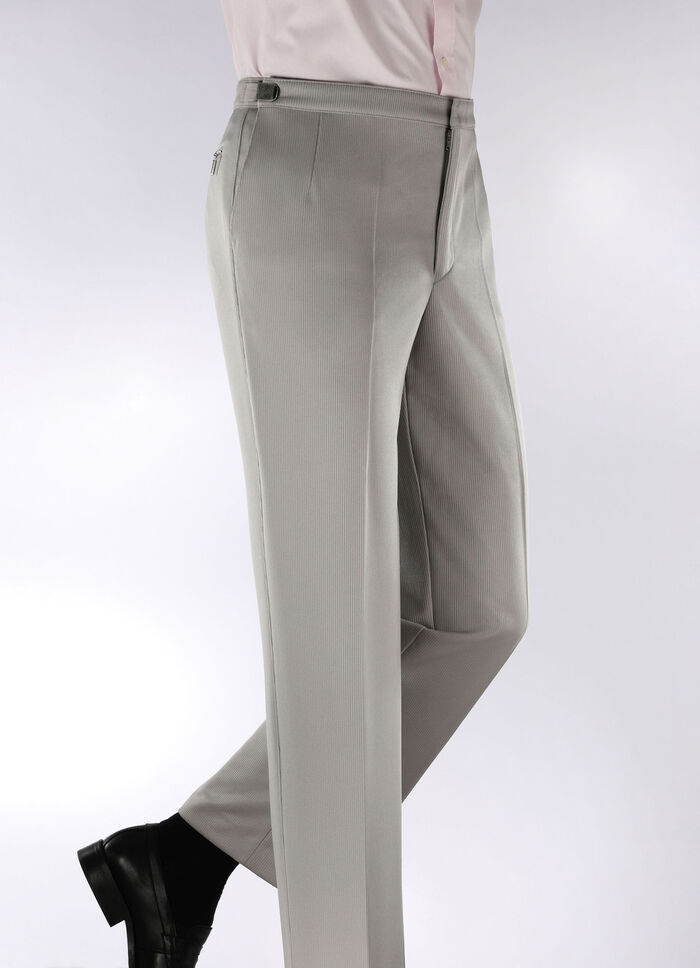 Broek met verstelbare tailleband "Klaus Models" in 4 kleuren LICHTGRIJS