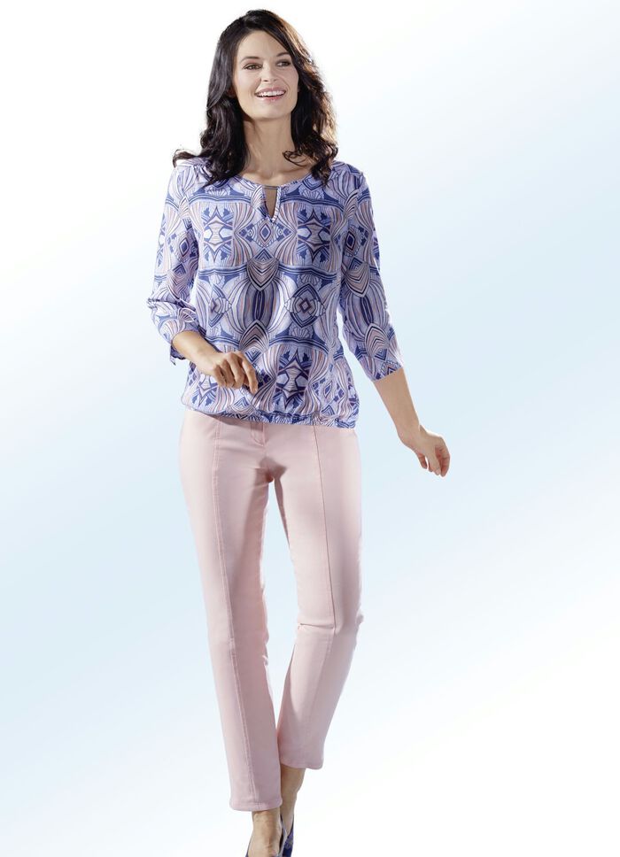 Broek met smalle enkel ABRIKOOS