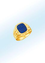 Herenring met echte lapis lazuli 