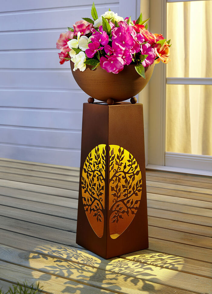 LED-zuil levensboom gemaakt van ijzer 