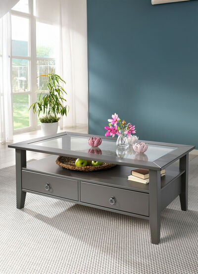 Salontafel van massief grenenhout 