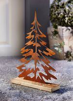 Antonboom van verroest plaatstaal 