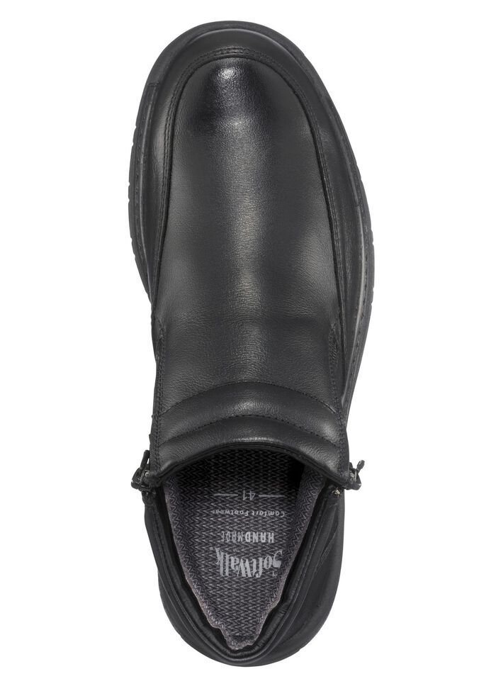 Weerbestendige enkellaarzen met twee ritssluitingen ZWART