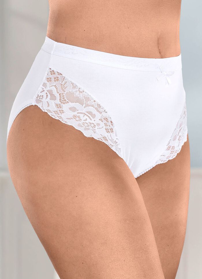 Verpakking van vier slips met elastische kant 