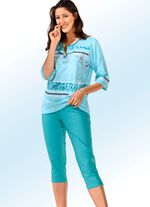 Pyjama met 3/4-mouwen en kuitbroek 
