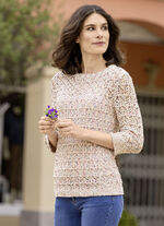 Trui gemaakt van hoogwaardig multicolor effectgaren 