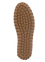 ELENA EDEN pantoffels van zacht nappaleer met reli&euml;f COGNAC