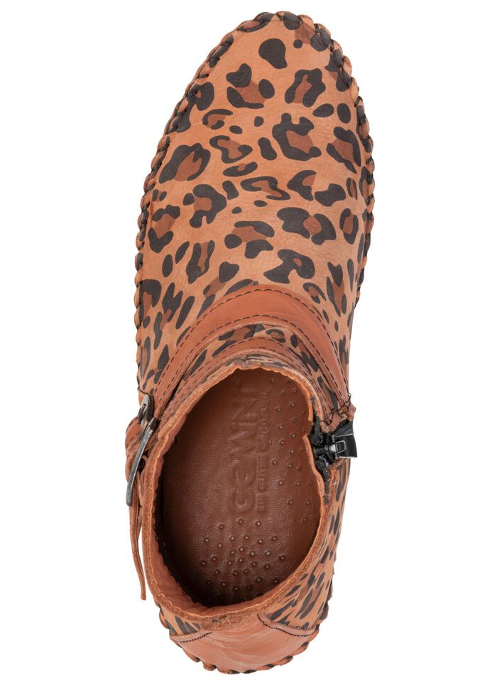 Gemini, trendy dameslaarzen, breedte G, met uitneembaar voetbed BRUIN