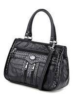 Lappendeken tas ZWART