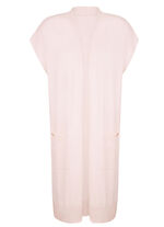 Lang kasjmier gebreid vest 