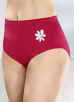 Set van vier slipjes met bloemenprint 