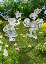Tuinpalen "paar konijntjes", set van 2 