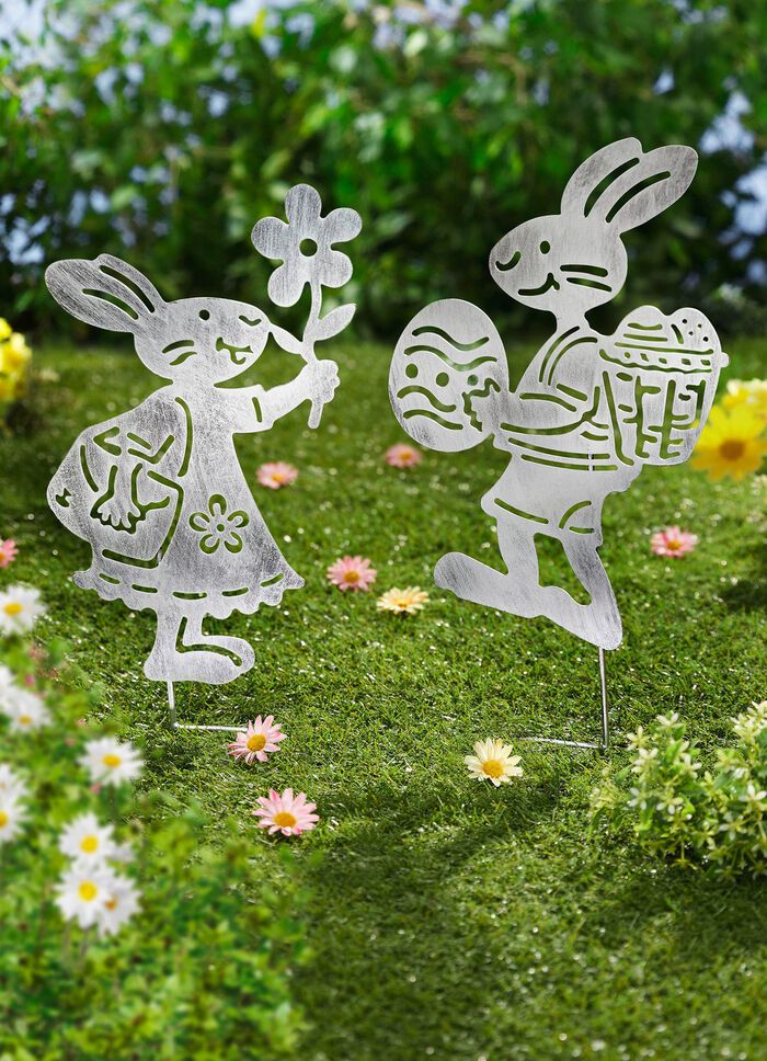 Tuinpalen "paar konijntjes", set van 2 