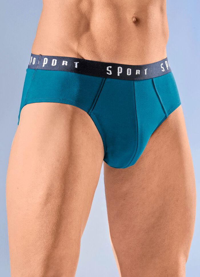 Set van vier slips met elastische tailleband 