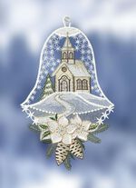 Schattige raamafbeelding in de vorm van een bel 