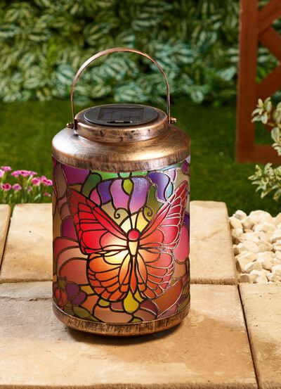 Handgeschilderde zonne-lantaarn 