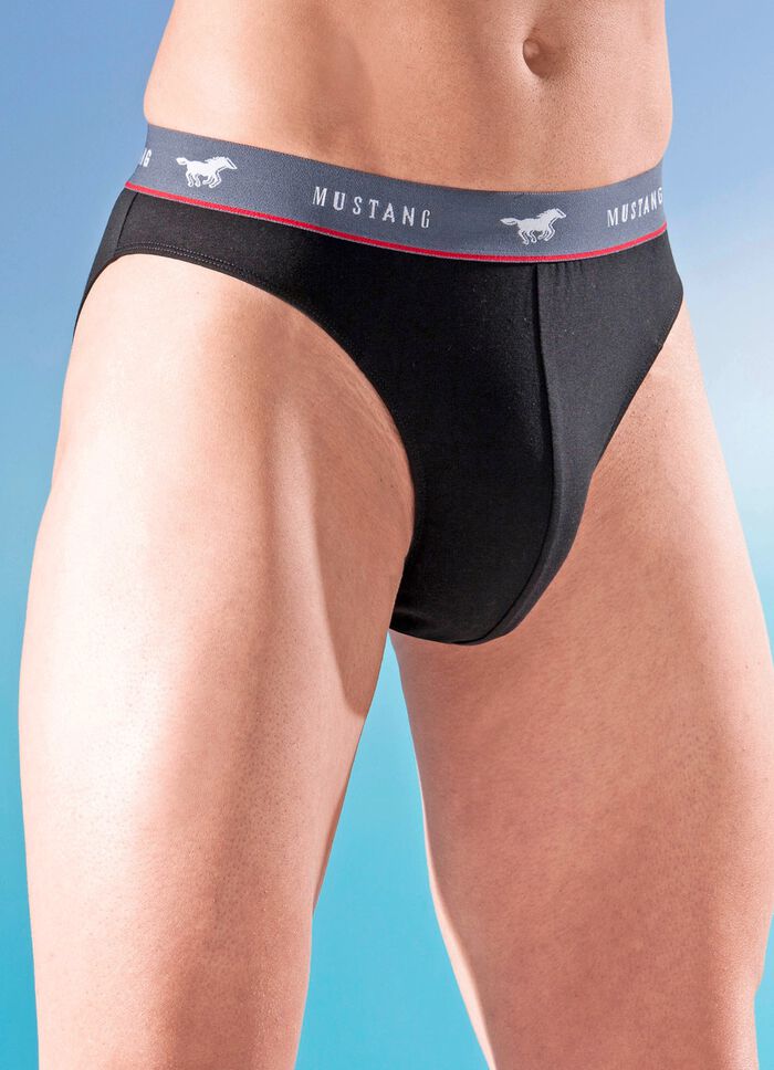 Mustang set van drie slips, effen 