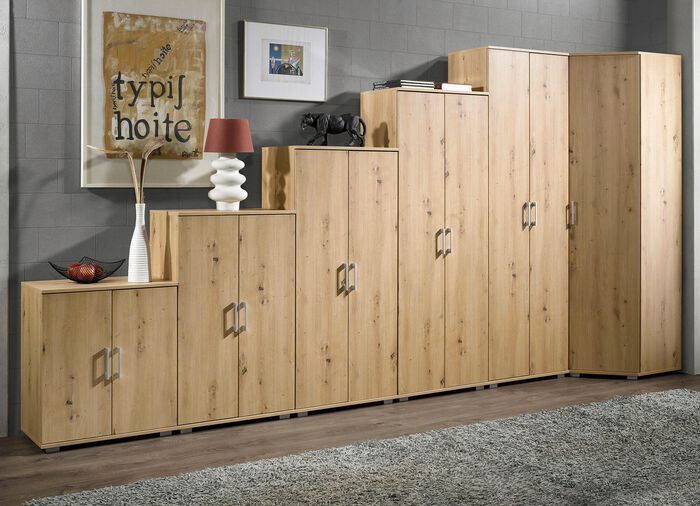 Combinatievriendelijke ladekast en kastenserie ARTISAN EIKEN