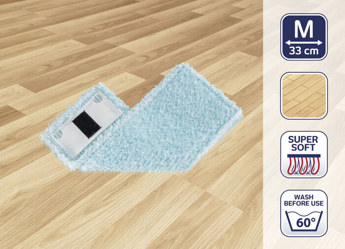 Mophoes voor Leifheit Clean Twist M Ergo mobiel WIT-TURKIS