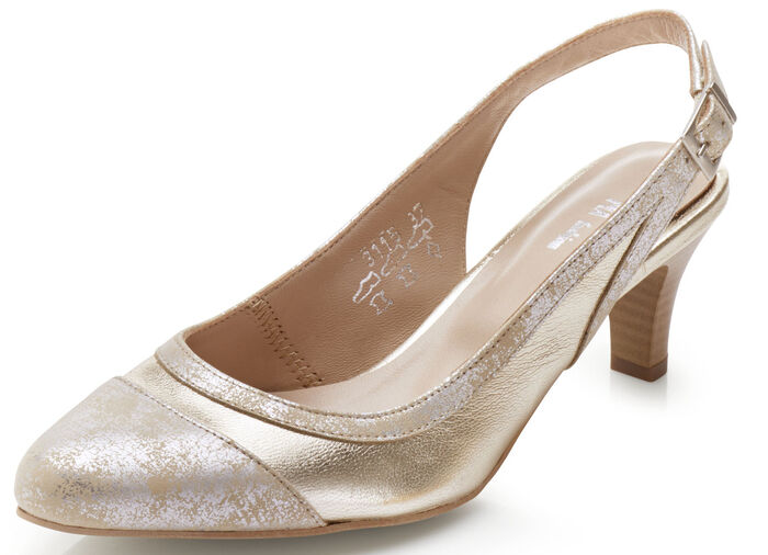 ELENA EDEN slingpumps in een elegante vorm GOUD