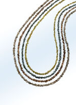 Prachtige ketting met ruwe diamanten 