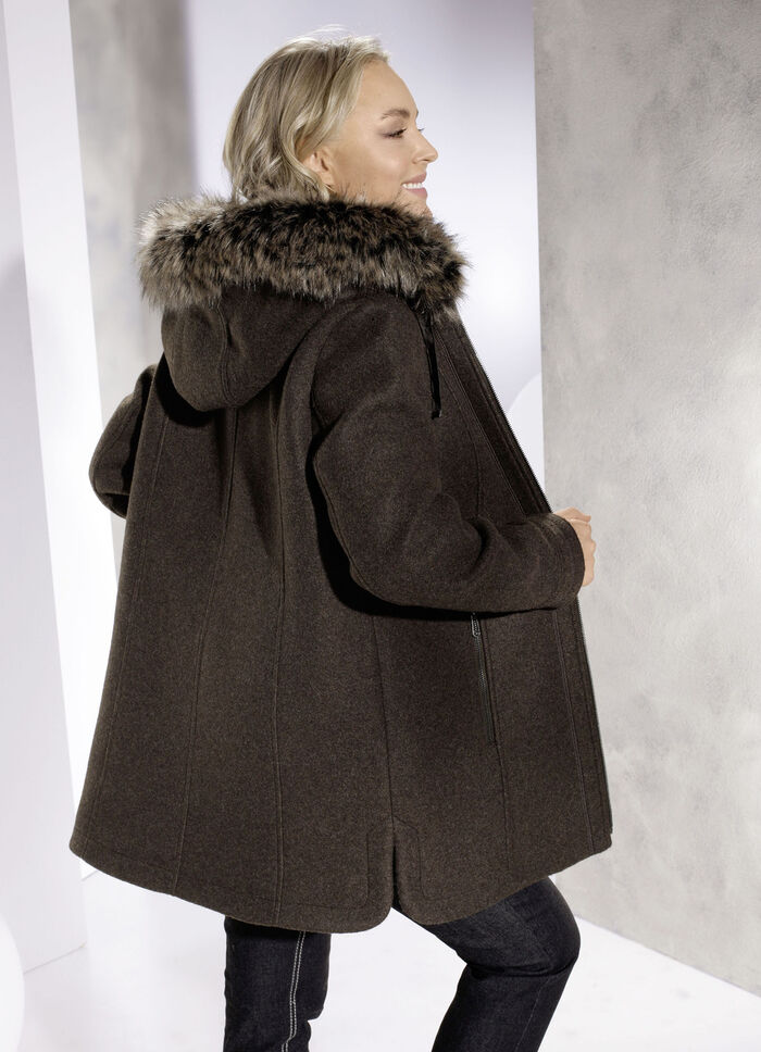 Jas met afneembare capuchon 