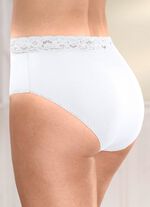 Verpakking van vier slips met elastische kanten tailleband 