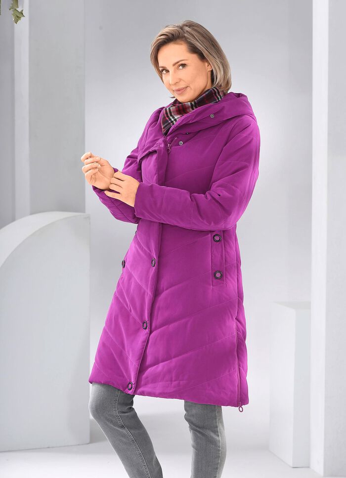 Korte jas van gerecyclede vezels 