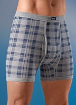 Set van vier onderbroeken van fijne ribstof met all-over patroon 