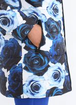 Jas met decoratief rozendessin 