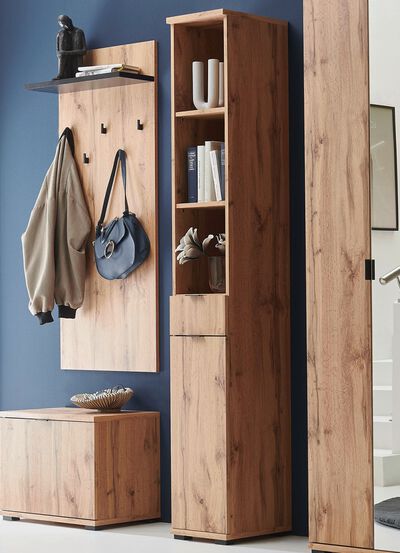 Moderne garderobekast in Wotan eikenhout 