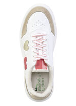 ELENA EDEN sneakers versierd met schattige hartjes WIT-BONTE